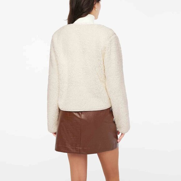 NWT J. Crew Lady Sherpa Jacket in Ivory size M - Picture 2 of 13